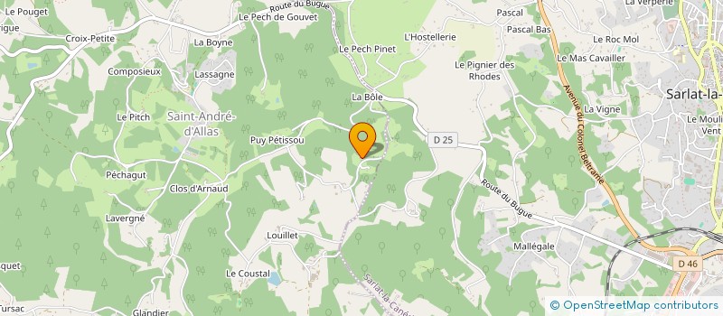 localisation de l'entreprise KELUARGA  SAINT-ANDRE-D'ALLAS