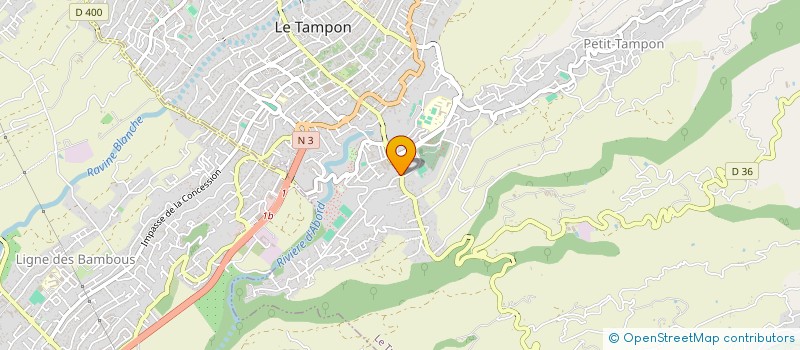 localisation de l'entreprise KELVAL  LE TAMPON