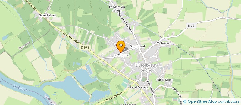 localisation de l'entreprise KEM 71  OUROUX-SUR-SAONE