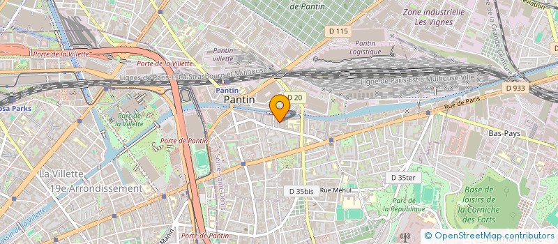 localisation de l'entreprise KEM à PANTIN