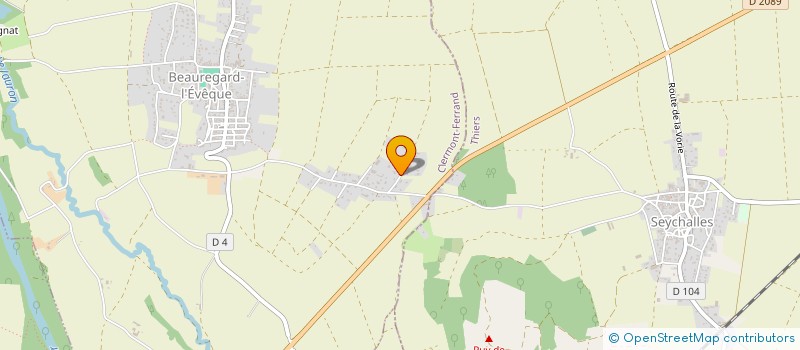 localisation de l'entreprise KEM  BEAUREGARD-L'EVEQUE