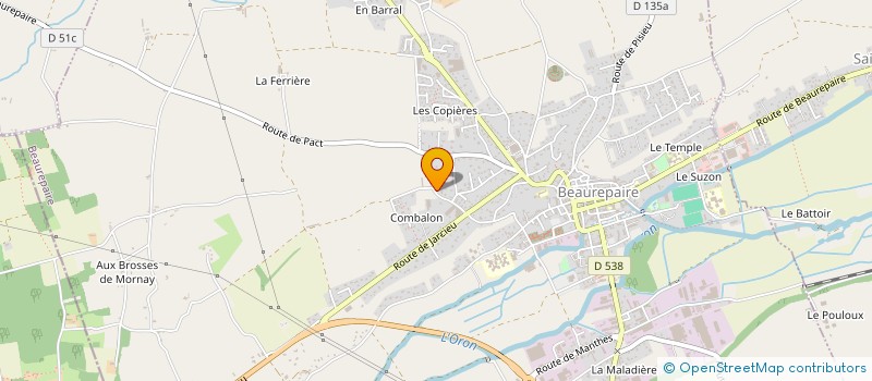 localisation de l'entreprise KEM HOLDING  BEAUREPAIRE