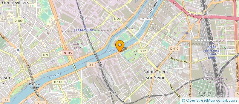 localisation de l'entreprise KEM TRANS à SAINT-OUEN-SUR-SEINE