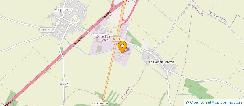 localisation de l'entreprise KEMICA COATINGS à MIGNIERES