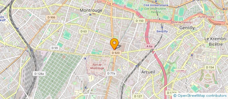 localisation de l'entreprise KEMMAD FERNANDEZ  MONTROUGE