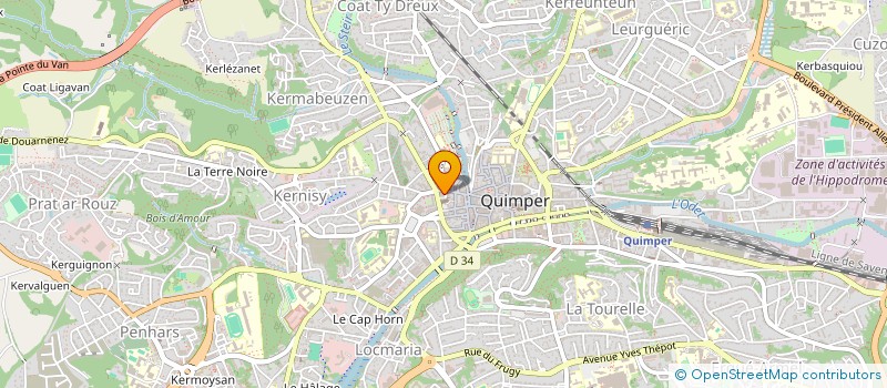 localisation de l'entreprise KEMMESK  QUIMPER