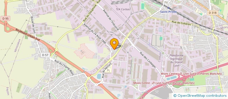 localisation de l'entreprise KEMO à CORBAS