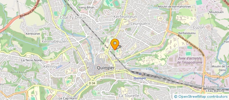 localisation de l'entreprise KEMP'DECK à QUIMPER