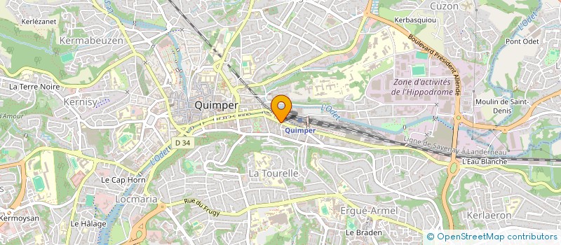 localisation de l'entreprise KEMPER BELIERS DEVELOPPEMENT  QUIMPER