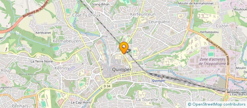 localisation de l'entreprise KEMPERDIS à QUIMPER