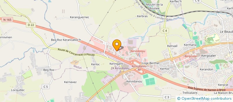 localisation de l'entreprise KEMPERLE TISSUS à MELLAC