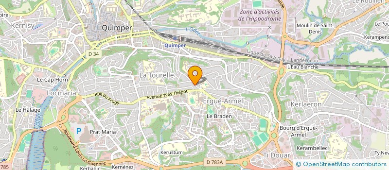 localisation de l'entreprise KEMPERMACULTURE à QUIMPER