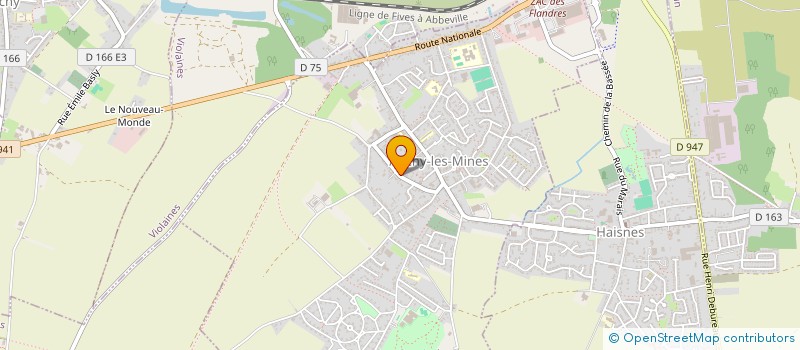 localisation de l'entreprise KEMPOSHINKAI KARATE BILLY-BERCLAU  AUCHY-LES-MINES