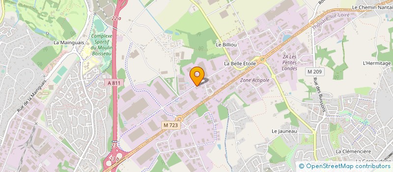 localisation de l'entreprise KEMPRO à CARQUEFOU