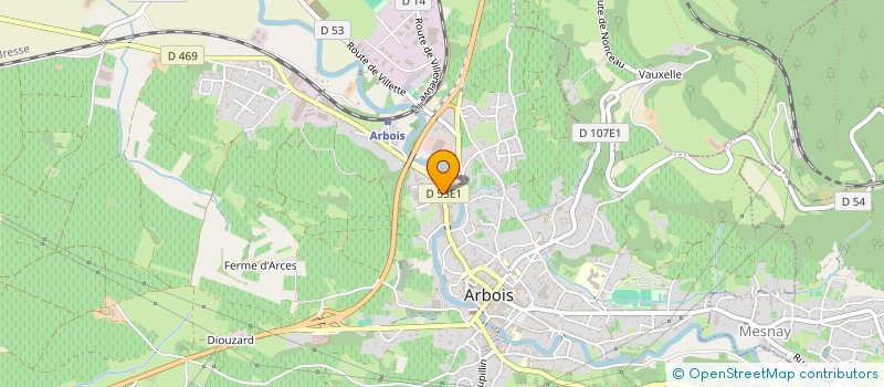 localisation de l'entreprise KEMR  ARBOIS