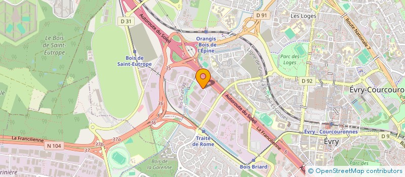 localisation de l'entreprise KEMTRON à EVRY-COURCOURONNES