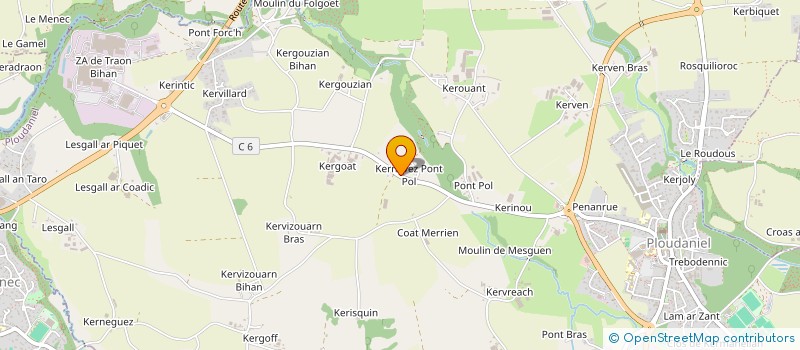 localisation de l'entreprise KEMYS à PLOUDANIEL