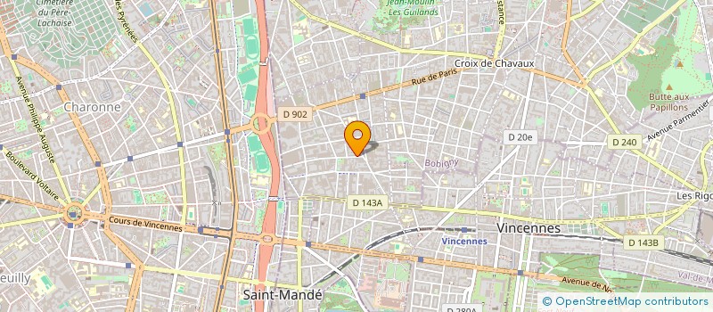 localisation de l'entreprise KEN'CHIC CLUB DE LOISIRS à MONTREUIL