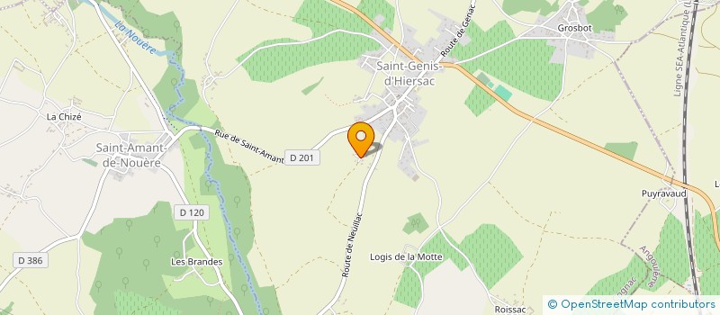 localisation de l'entreprise KEN'ELEC à SAINT-GENIS-D'HIERSAC