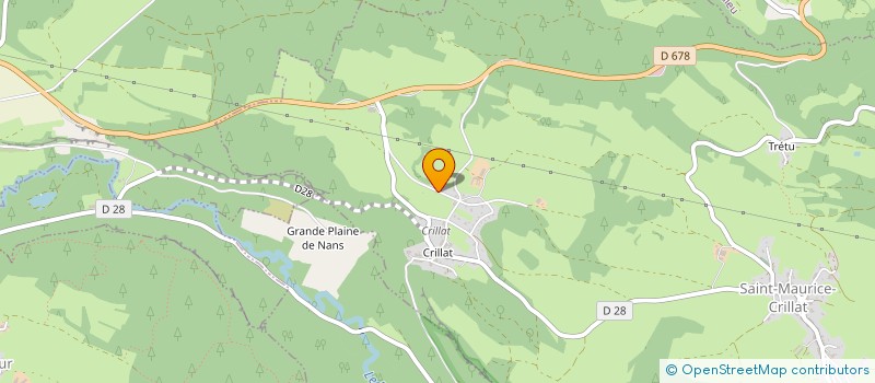 localisation de l'entreprise KENALINE  SAINT-MAURICE-CRILLAT