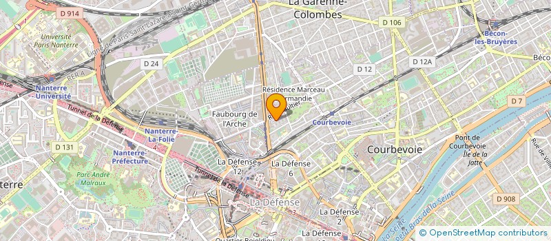 localisation de l'entreprise KENDA à COURBEVOIE