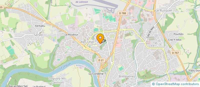 localisation de l'entreprise KENDALC'H KELTIEK  LANNION