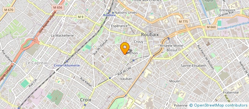 localisation de l'entreprise KENDO 59  ROUBAIX