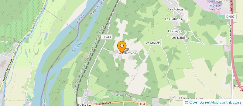 localisation de l'entreprise KENDO RYU COSNOIS à COSNE-COURS-SUR-LOIRE