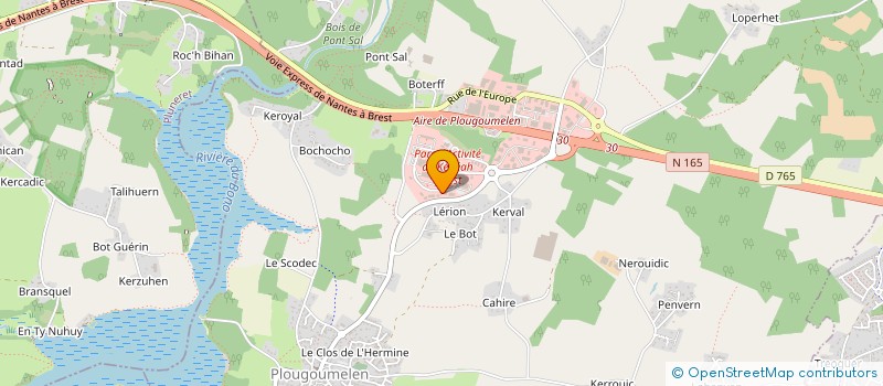 localisation de l'entreprise KENEAH  PLOUGOUMELEN