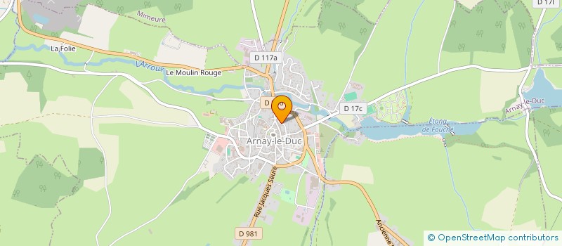 localisation de l'entreprise KENOS  ARNAY-LE-DUC