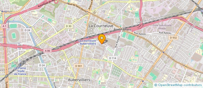 localisation de l'entreprise KENSIA IMPORT EXPORT  LA COURNEUVE