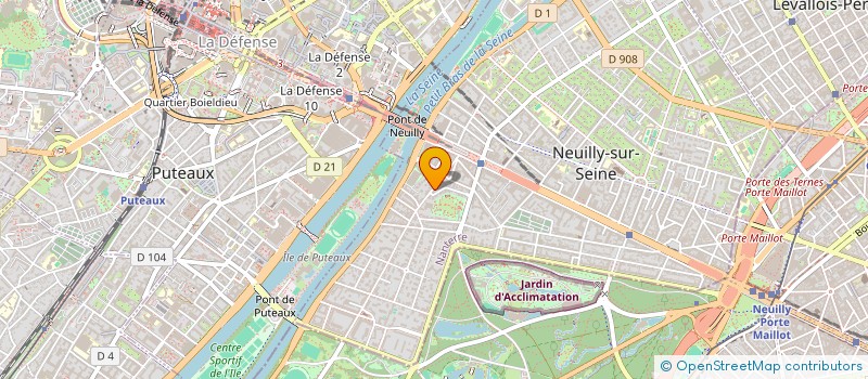 localisation de l'entreprise KENSINGTON P à NEUILLY-SUR-SEINE
