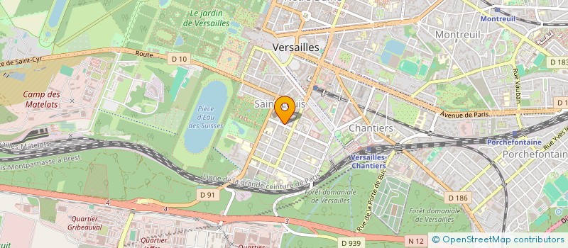 localisation de l'entreprise KENTEL à VERSAILLES