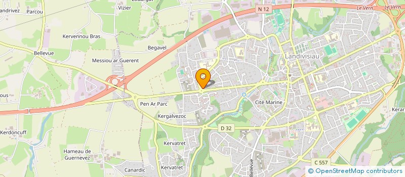 localisation de l'entreprise KENVAD à LANDIVISIAU