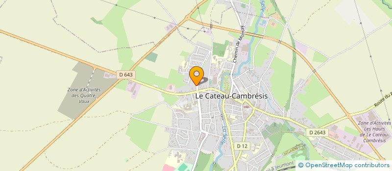 localisation de l'entreprise KENZA TRANSPORT  LE CATEAU-CAMBRESIS