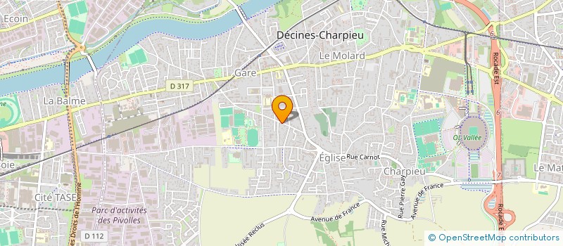 localisation de l'entreprise KENZAI & CO.  DECINES-CHARPIEU