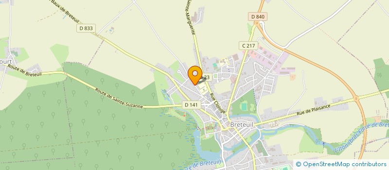 localisation de l'entreprise KEODIS  BRETEUIL