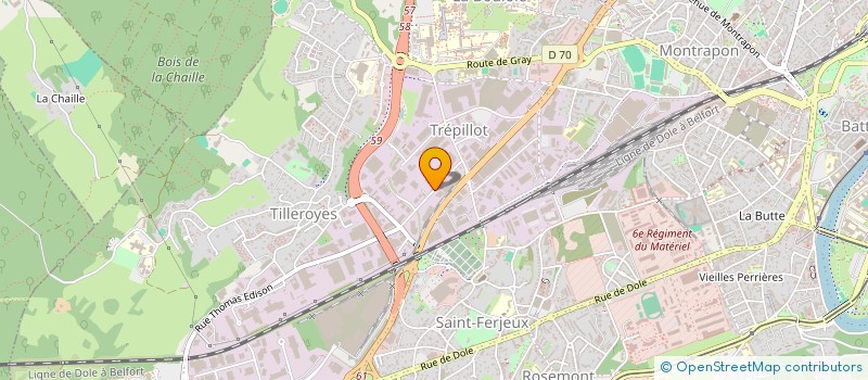 localisation de l'entreprise KEOLIS MONTS JURA  BESANCON