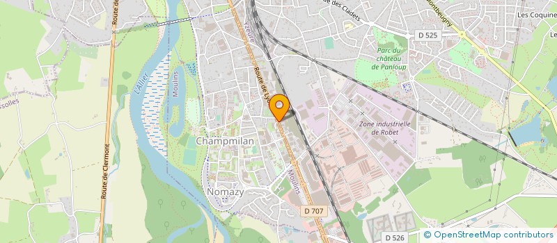 localisation de l'entreprise KEOLIS MOULINS  YZEURE