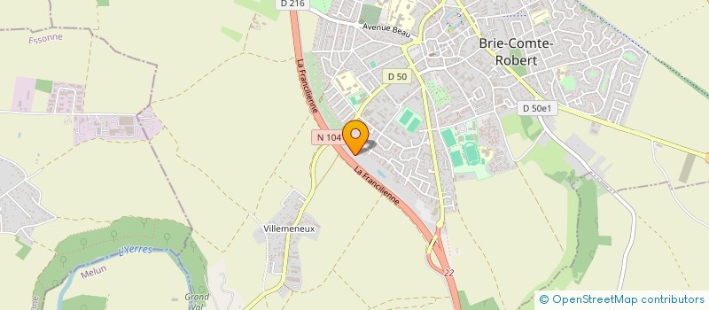 localisation de l'entreprise KEOLIS PORTES ET VAL DE BRIE à BRIE-COMTE-ROBERT