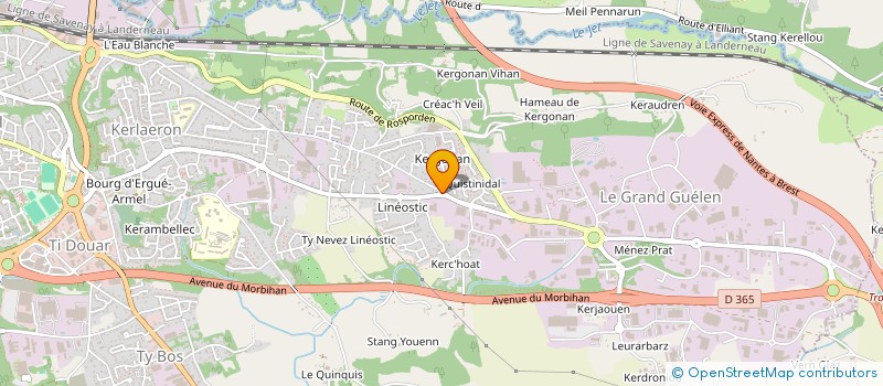 localisation de l'entreprise KEOLIS QUIMPER  QUIMPER