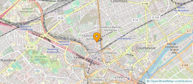 localisation de l'entreprise KEOLIS SA à COURBEVOIE