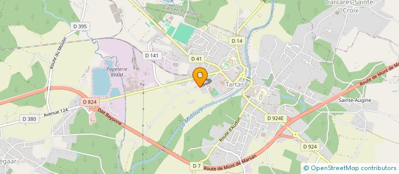 localisation de l'entreprise KEOLIS SANTE NOUVELLE AQUITAINE SUD  TARTAS