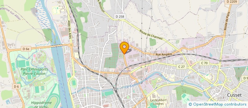 localisation de l'entreprise KEOLIS SUD ALLIER à CUSSET