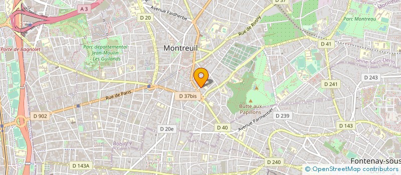 localisation de l'entreprise KEOP'S à MONTREUIL