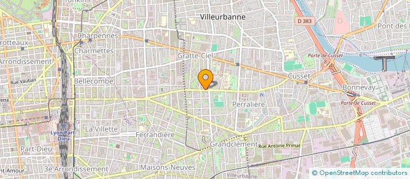 localisation de l'entreprise KEOPS CERCLE DE LOISIRS  VILLEURBANNE