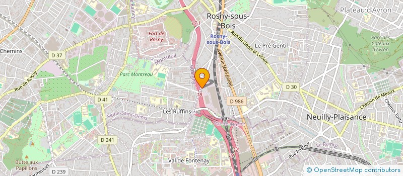 localisation de l'entreprise KEOPS CUT à ROSNY-SOUS-BOIS