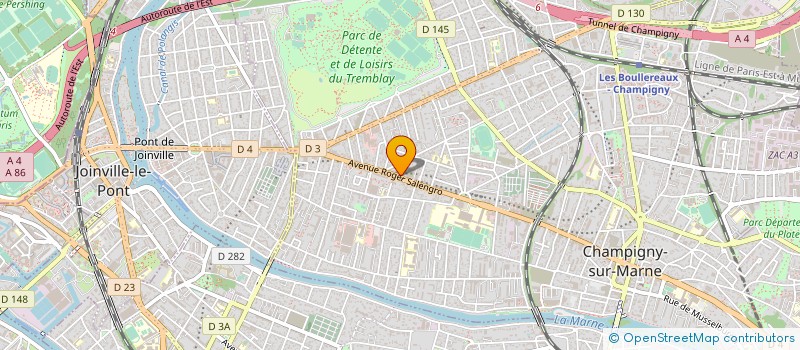 localisation de l'entreprise KEOPS PIECES AUTO à CHAMPIGNY-SUR-MARNE