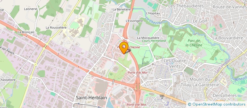 localisation de l'entreprise KEOSYS à SAINT-HERBLAIN
