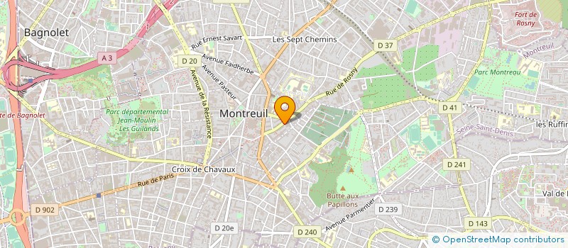localisation de l'entreprise KEPRI BATIMENT à MONTREUIL
